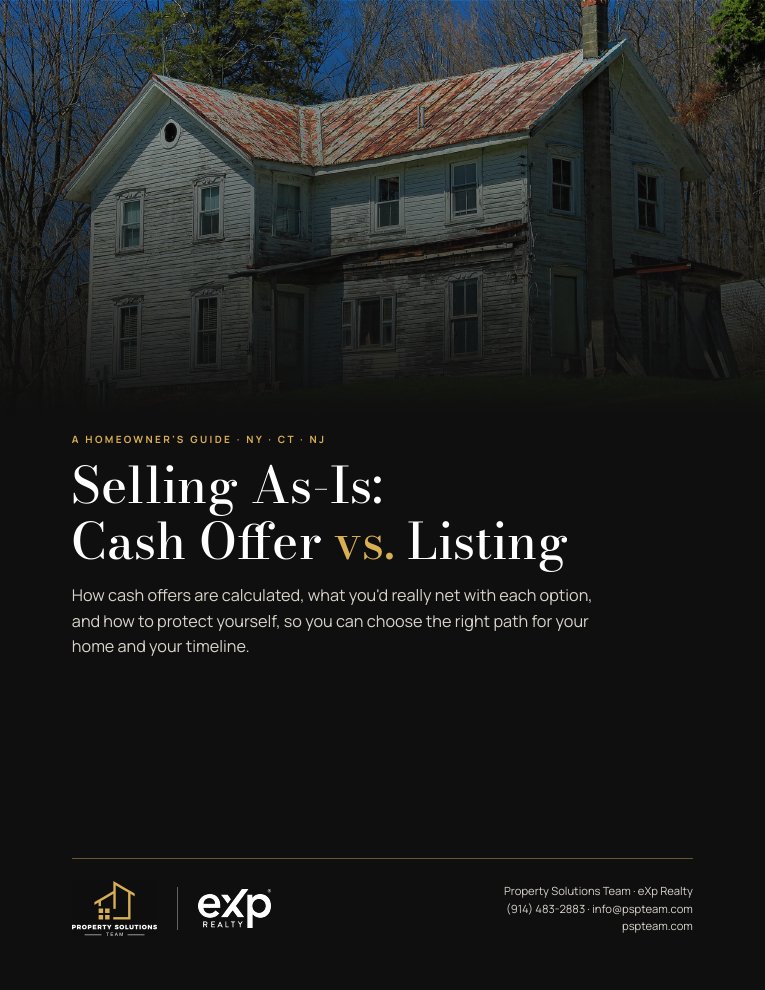 Selling As-Is: Cash Offer vs. Listing guide cover